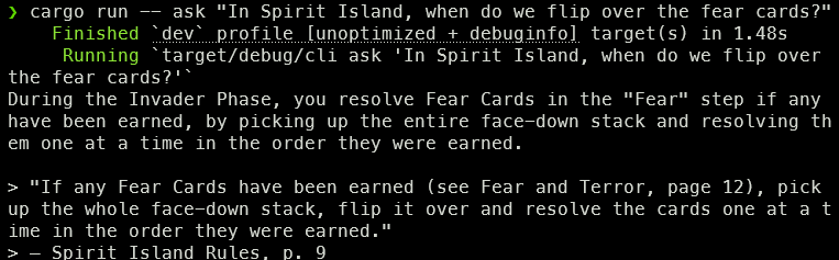 Rules RAG Screenshot